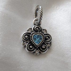 Brighton Blue heart Birthstone pendant
